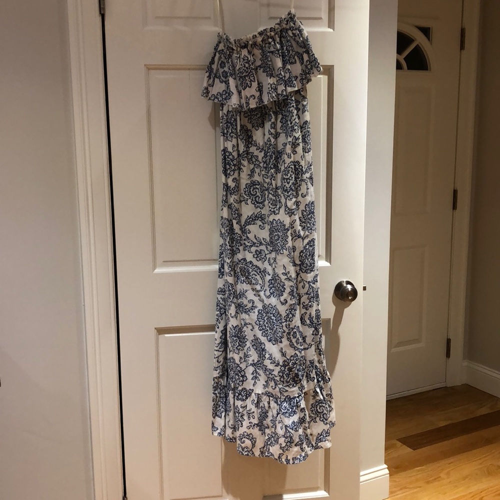 Strapless maxi dress
